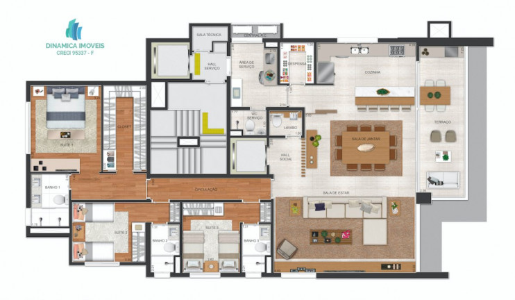 Imagem Apartamento com 4 Quartos à Venda, 178 m² em Vila Itapura - Campinas