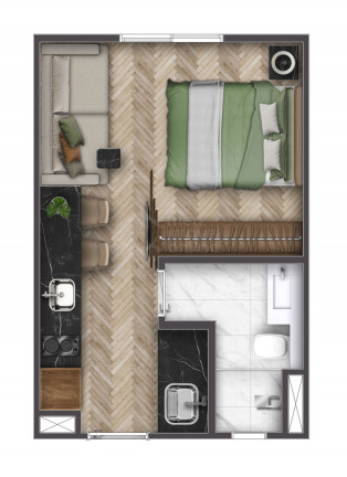 Imagem Apartamento com 1 Quarto à Venda, 24 m² em Vila Olímpia - São Paulo