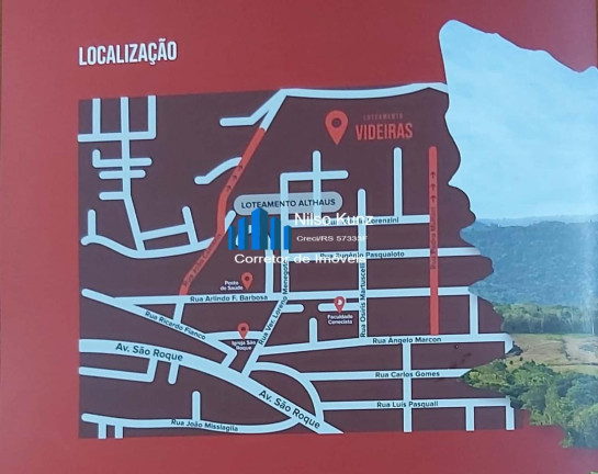Imagem Terreno à Venda, 258 m² em São Roque - Bento Gonçalves Imagem Terreno à Venda, 258 m² em São Roque - Bento Gonçalves