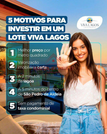 Terreno à Venda, 200 m² em Balneário São Pedro - São Pedro Da Aldeia