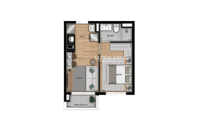 Imagem Apartamento com 1 Quarto à Venda, em Vila Guilhermina - São Paulo Imagem Apartamento com 1 Quarto à Venda, em Vila Guilhermina - São Paulo