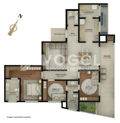 Imagem Apartamento com 3 Quartos à Venda, 185 m² em Morro Do Espelho - Sao Leopoldo Imagem Apartamento com 3 Quartos à Venda, 185 m² em Morro Do Espelho - Sao Leopoldo