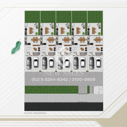 Imagem Casa com 3 Quartos à Venda, 148 m² em Jardim Atlântico - Goiânia Imagem Casa com 3 Quartos à Venda, 148 m² em Jardim Atlântico - Goiânia