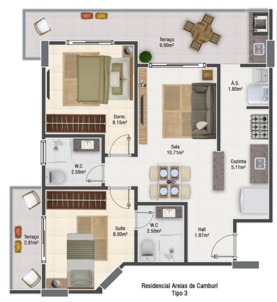 Imagem Apartamento com 2 Quartos à Venda, 63 m² em Vila Caicara - Praia Grande Imagem Apartamento com 2 Quartos à Venda, 63 m² em Vila Caicara - Praia Grande