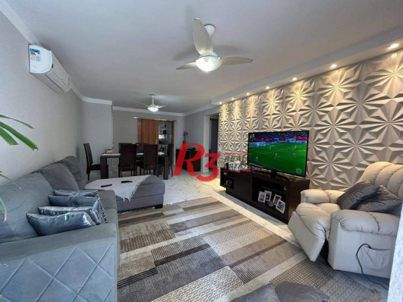 Apartamento com 3 Quartos à Venda, 130 m² em Gonzaga - Santos