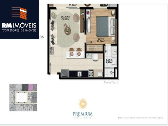 Imagem Apartamento com 1 Quarto à Venda, 46 m² em Stella Maris - Salvador Imagem Apartamento com 1 Quarto à Venda, 46 m² em Stella Maris - Salvador