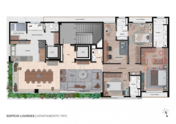 Imagem Apartamento com 4 Quartos à Venda, 166 m² em Lourdes - Belo Horizonte