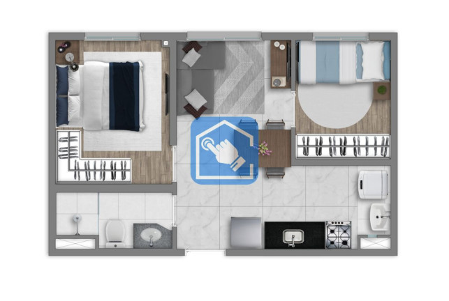 Apartamento com 2 Quartos à Venda, 34 m² em Barra Funda - São Paulo