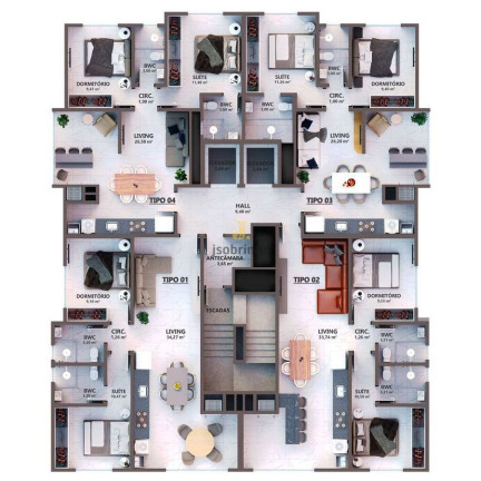 Apartamento com 2 Quartos à Venda, 70 m² em Várzea - Itapema