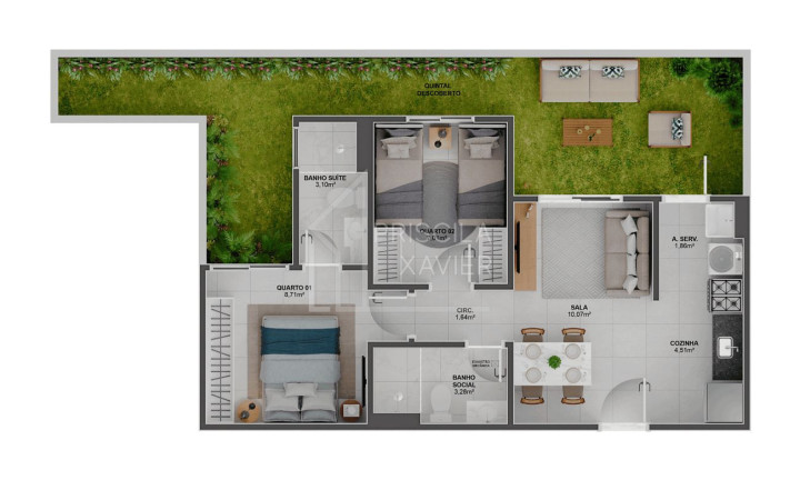 Imagem Apartamento com 2 Quartos à Venda, 42 m² em Aribiri - Vila Velha Imagem Apartamento com 2 Quartos à Venda, 42 m² em Aribiri - Vila Velha