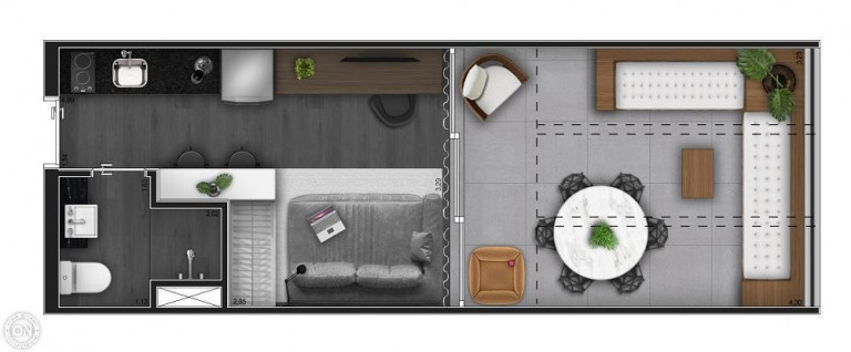 Imagem Studio com 1 Quarto à Venda, 24 m² em Moema - São Paulo