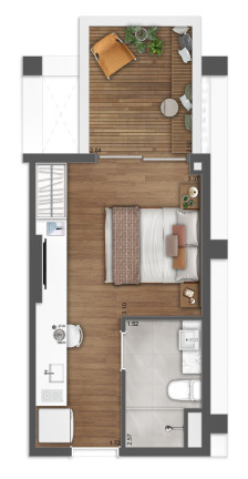 Imagem Apartamento com 1 Quarto à Venda, 26 m² em Pinheiros - São Paulo