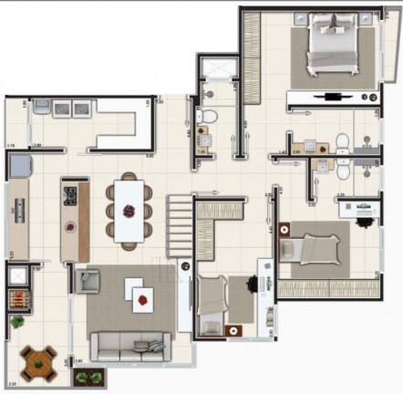 Imagem Imóvel com 3 Quartos à Venda, 110 m² em Alto Da Glória - Curitiba Imagem Imóvel com 3 Quartos à Venda, 110 m² em Alto Da Glória - Curitiba