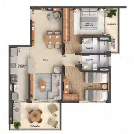 Imagem Apartamento com 2 Quartos à Venda, 90 m² em Barra Da Tijuca - Rio De Janeiro