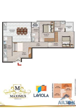 Imagem Apartamento com 2 Quartos à Venda, 69 m² em Praia Do Morro - Guarapari