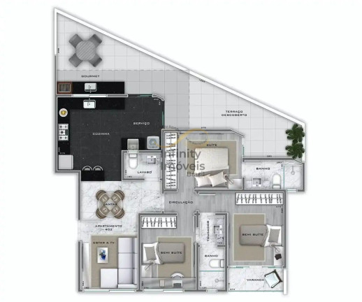 Imagem Apartamento com 3 Quartos à Venda, 120 m² em Lourdes - Belo Horizonte Imagem Apartamento com 3 Quartos à Venda, 120 m² em Lourdes - Belo Horizonte