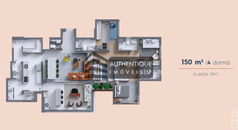 Imagem Apartamento com 3 Quartos à Venda, 150 m² em Perdizes - São Paulo