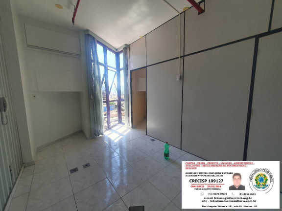 Imagem Sala Comercial para Alugar, 50 m² em Gonzaga - Santos