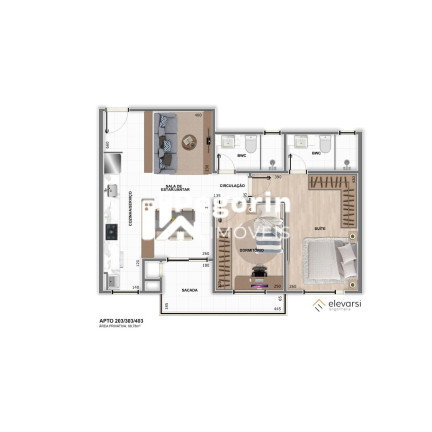 Imagem Apartamento com 3 Quartos à Venda, 75 m² em Centro - Pinhais Imagem Apartamento com 3 Quartos à Venda, 75 m² em Centro - Pinhais