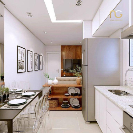 Imagem Apartamento com 1 Quarto à Venda, 39 m² em Vila Guilhermina - Praia Grande