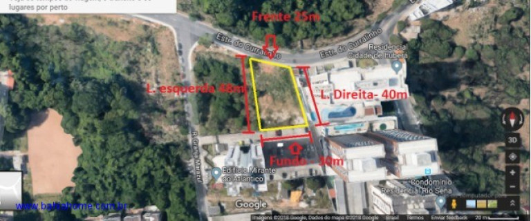 Imagem Terreno à Venda, 1.200 m² em Armação - Salvador Imagem Terreno à Venda, 1.200 m² em Armação - Salvador