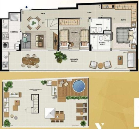 Imagem Imóvel com 2 Quartos à Venda, 99 m² em Tijuca - Rio De Janeiro