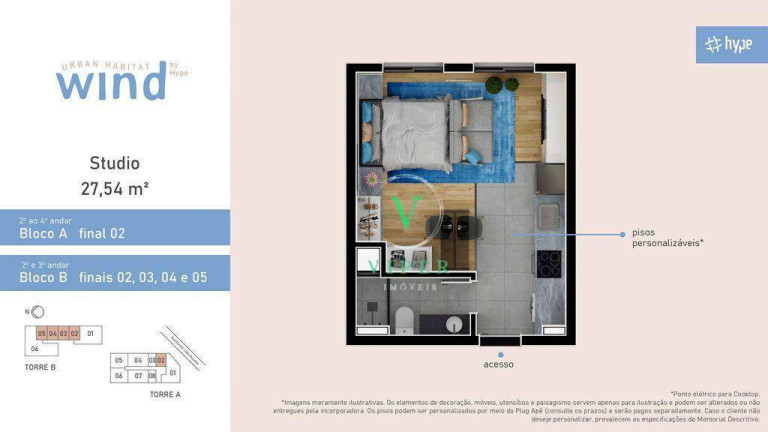 Imagem Studio com 1 Quarto à Venda, 41 m² em Santa Felicidade - Curitiba