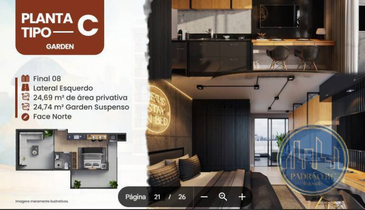 Imagem Apartamento à Venda, 22 m² em Cristo Rei - Curitiba Imagem Apartamento à Venda, 22 m² em Cristo Rei - Curitiba