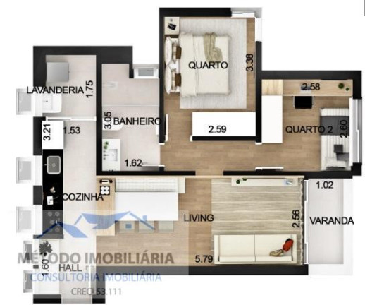 Imagem Apartamento com 2 Quartos à Venda, 56 m² em Moema - São Paulo