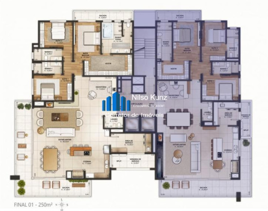 Imagem Apartamento com 3 Quartos à Venda, 215 m² em São Bento - Bento Gonçalves Imagem Apartamento com 3 Quartos à Venda, 215 m² em São Bento - Bento Gonçalves