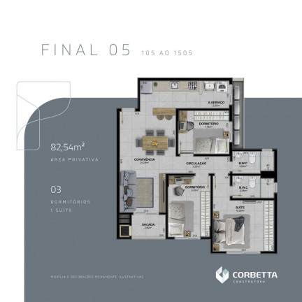 Imagem Apartamento com 2 Quartos à Venda, 77 m² em Centro - Criciúma Imagem Apartamento com 2 Quartos à Venda, 77 m² em Centro - Criciúma