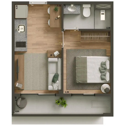 Imagem Apartamento com 1 Quarto à Venda, 28 m² em Pinheiros - São Paulo