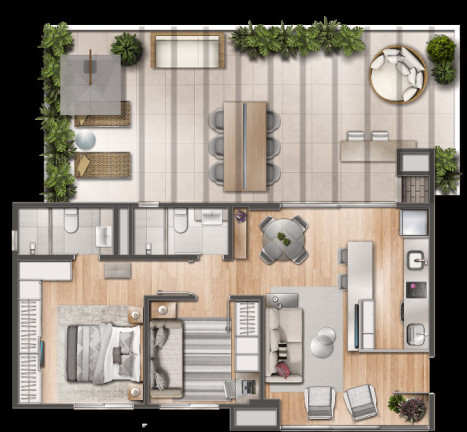 Imagem Cobertura com 2 Quartos à Venda, 130 m² em Menino Deus - Porto Alegre