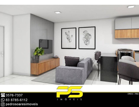 Imagem Apartamento com 2 Quartos à Venda, 55 m² em Jardim Cidade Universitária - João Pessoa