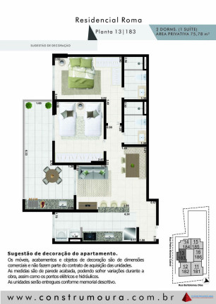 Imagem Apartamento com 2 Quartos à Venda, 75 m² em Campo Da Aviação - Praia Grande