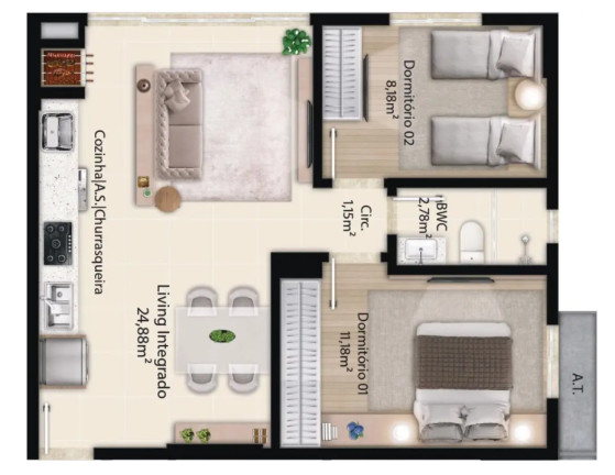 Imagem Apartamento com 2 Quartos à Venda, 54 m² em Sertãozinho - Itapema Imagem Apartamento com 2 Quartos à Venda, 54 m² em Sertãozinho - Itapema