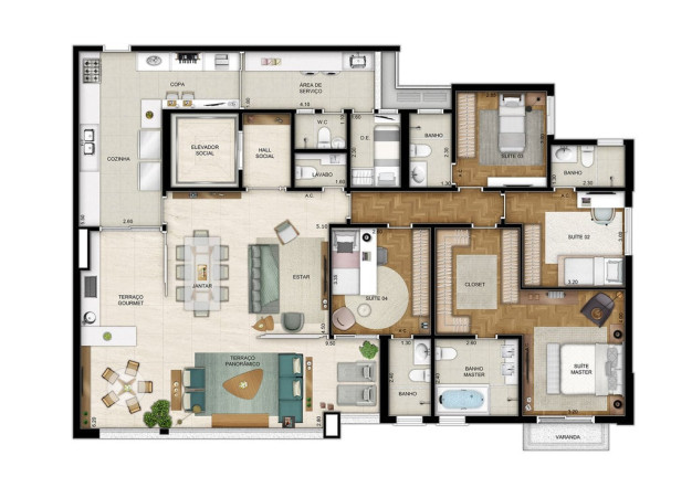 Imagem Apartamento com 4 Quartos à Venda, 211 m² em Morumbi - São Paulo