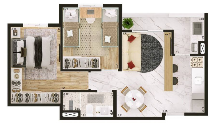 Imagem Apartamento com 2 Quartos à Venda, em Jundiapeba - Mogi Das Cruzes Imagem Apartamento com 2 Quartos à Venda, em Jundiapeba - Mogi Das Cruzes