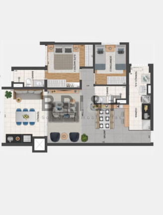 Imagem Apartamento com 3 Quartos à Venda, 80 m² em Vila Santa Catarina - São Paulo Imagem Apartamento com 3 Quartos à Venda, 80 m² em Vila Santa Catarina - São Paulo