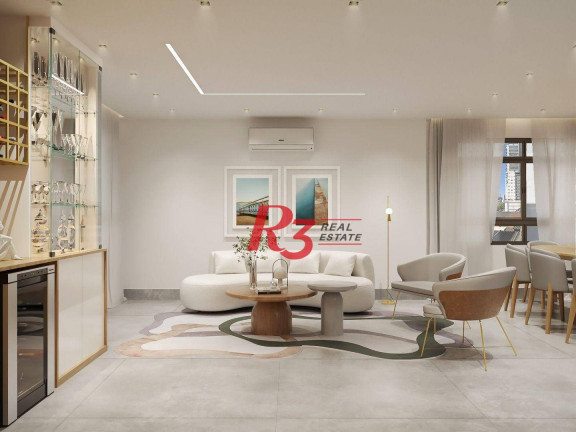 Apartamento com 4 Quartos à Venda, 210 m² em Embaré - Santos