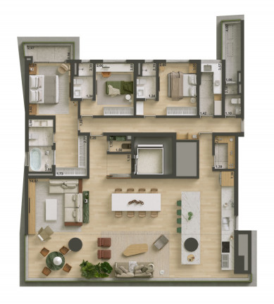 Imagem Apartamento com 4 Quartos à Venda, 265 m² Imagem Apartamento com 4 Quartos à Venda, 265 m²