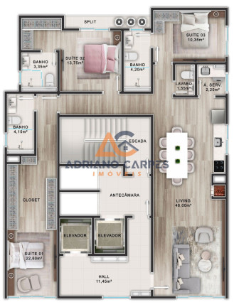 Imagem Imóvel com 3 Quartos à Venda, 126 m² em Centro - Balneário Piçarras Imagem Imóvel com 3 Quartos à Venda, 126 m² em Centro - Balneário Piçarras
