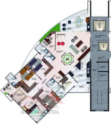 Imagem Apartamento com 4 Quartos à Venda, 186 m² em Noivos - Teresina