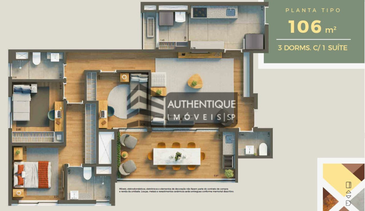 Imagem Apartamento com 3 Quartos à Venda, 106 m² em Vila Clementino - São Paulo Imagem Apartamento com 3 Quartos à Venda, 106 m² em Vila Clementino - São Paulo