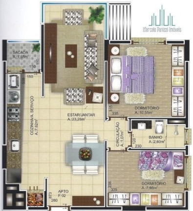 Imagem Apartamento com 2 Quartos à Venda, 79 m² em Botafogo - Bento Gonçalves Imagem Apartamento com 2 Quartos à Venda, 79 m² em Botafogo - Bento Gonçalves
