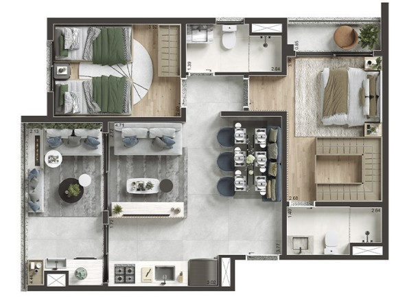Imagem Apartamento com 2 Quartos à Venda, 63 m² em Saúde - São Paulo
