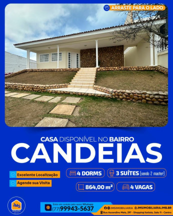 Casa com 4 Quartos à Venda, 864 m² em Candeias - Vitória Da Conquista
