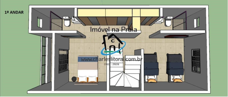 Imagem Casa com 3 Quartos à Venda, 191 m² em Massaguaçu - Caraguatatuba