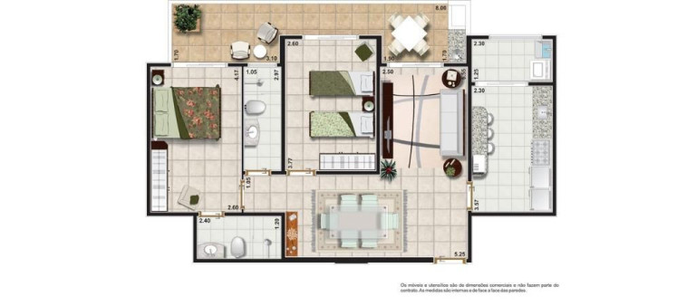 Imagem Apartamento com 2 Quartos à Venda, 88 m² em Canto Do Forte - Praia Grande