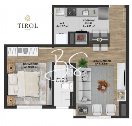 Imagem Apartamento com 2 Quartos à Venda, 93 m² em Rua Merano, 200 - Tirol - Gramado
